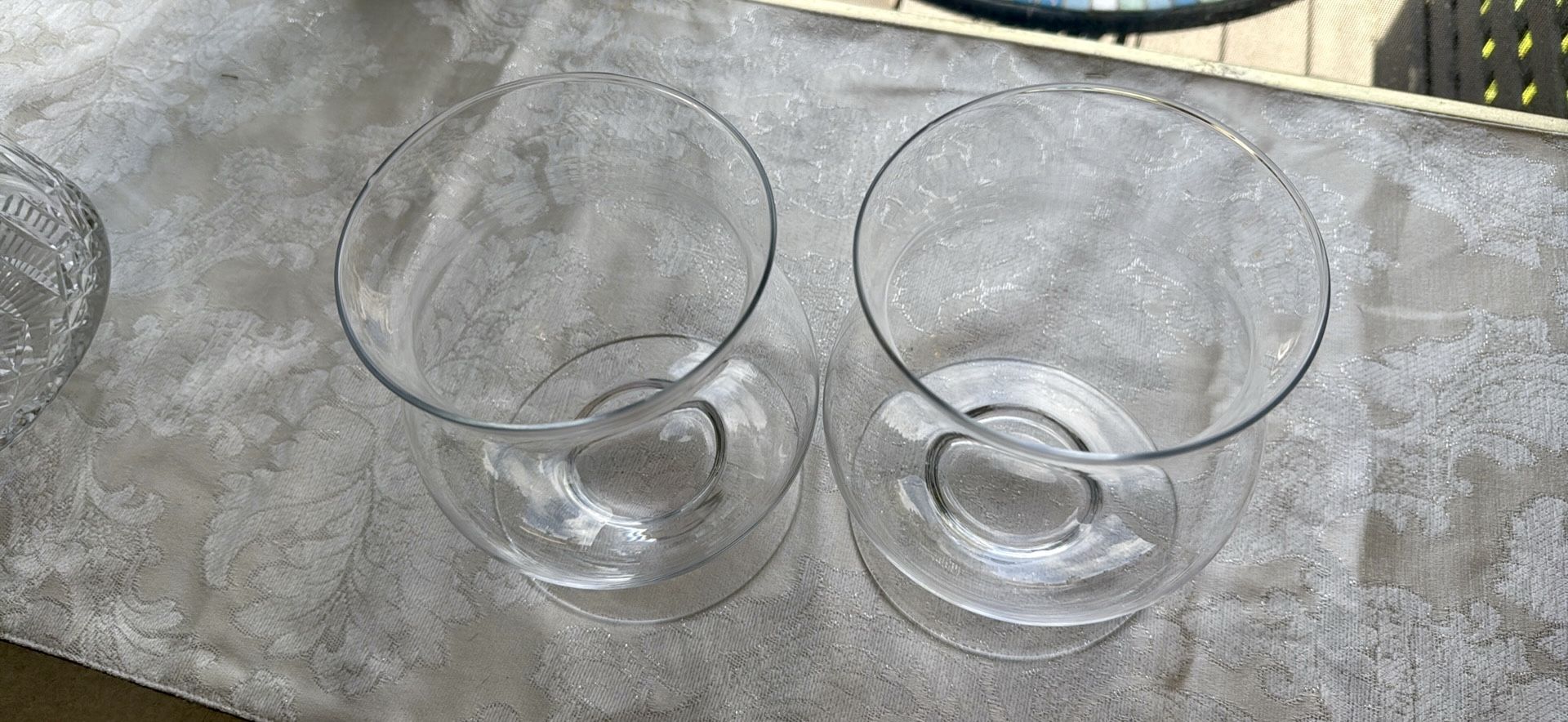 Pottery Barn Hurricane Candle Holders (2)