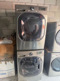 LG washer and dryer set stainless steel