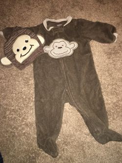 3 months onesie and beanie