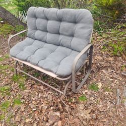 Prices firm.. glider garden bench