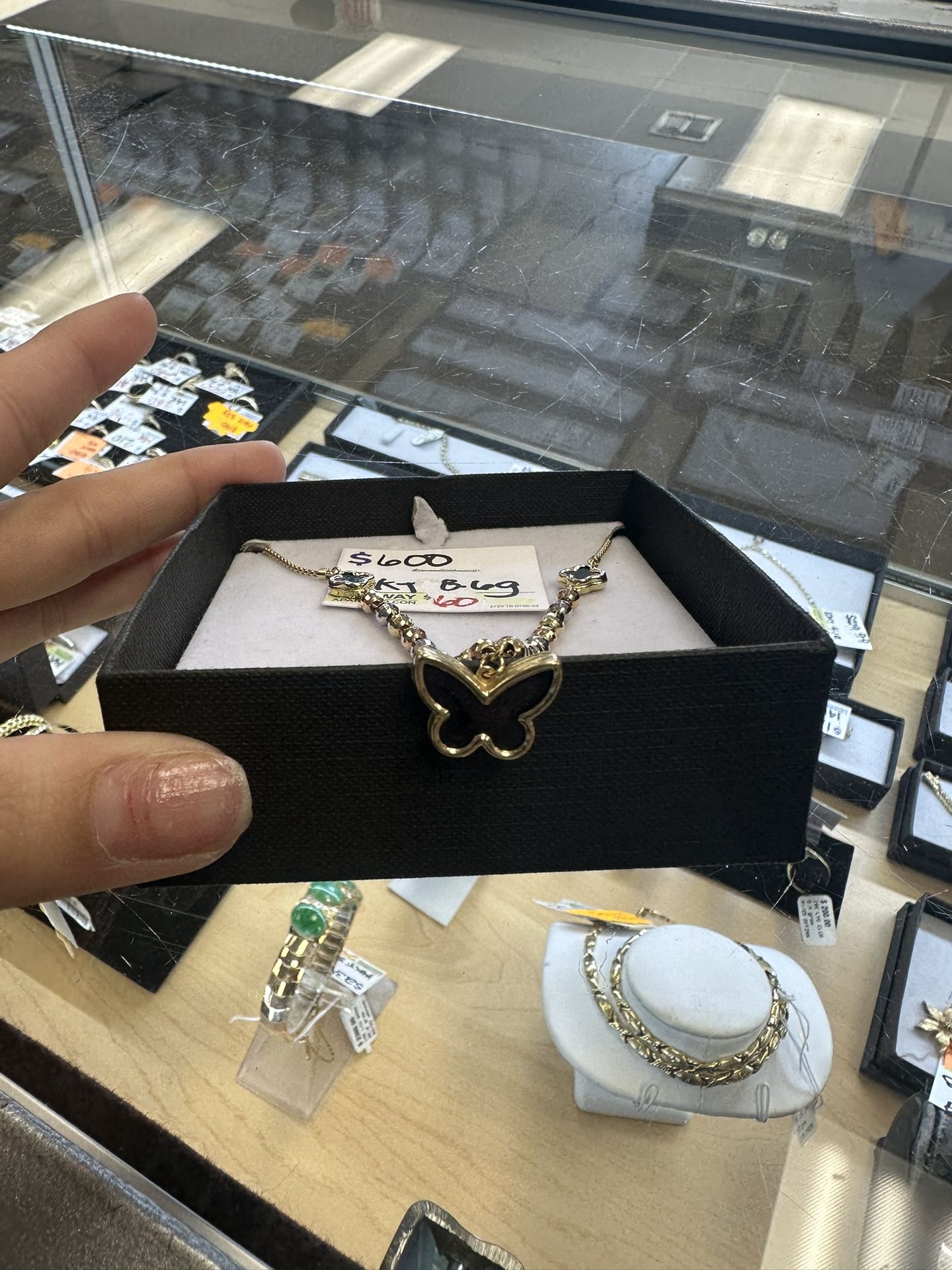 14K Butterfly necklace