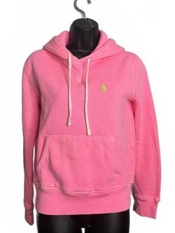 Polo Ralph Lauren Pink Logo Pullover Hoodie Women's XS