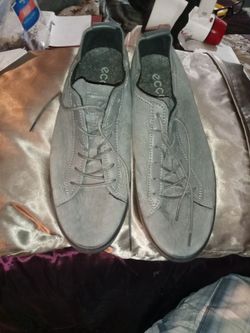 Gorgeous Mens Eccogrey Suede Shoes Size46