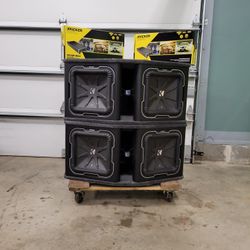 Kicker L7's 12 Inch (1 Set Left)  (1)3600W Amplifiers 