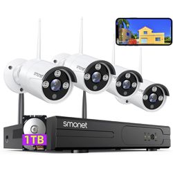 [3MP HD, Audio] SMONET WiFi Security Camera System