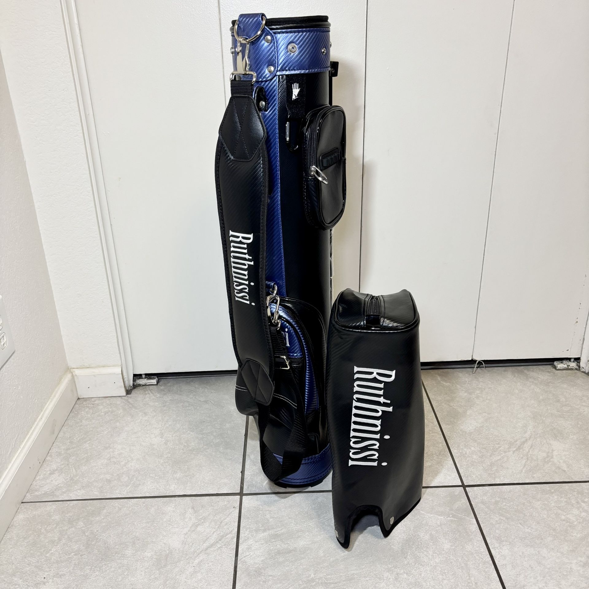 Ruthnissi Sunday Golf Bag with Stand and a Cooler Pouch NWOT