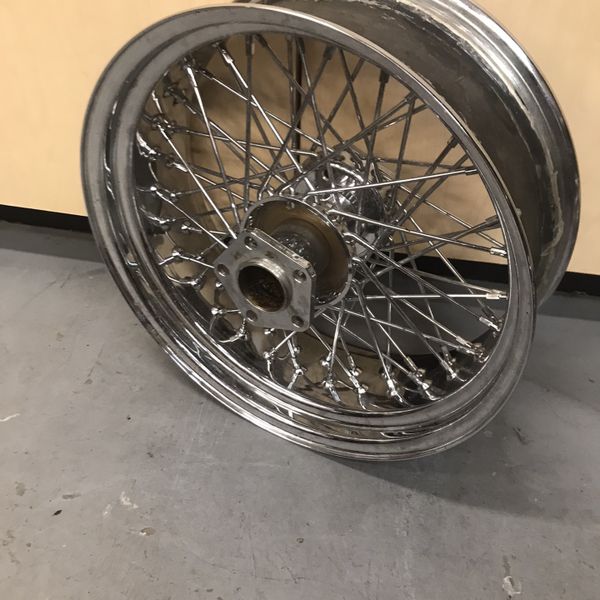 5.5” X 16” Dual Flanged 80 Spoke Harley Chrome Wheel for Sale in