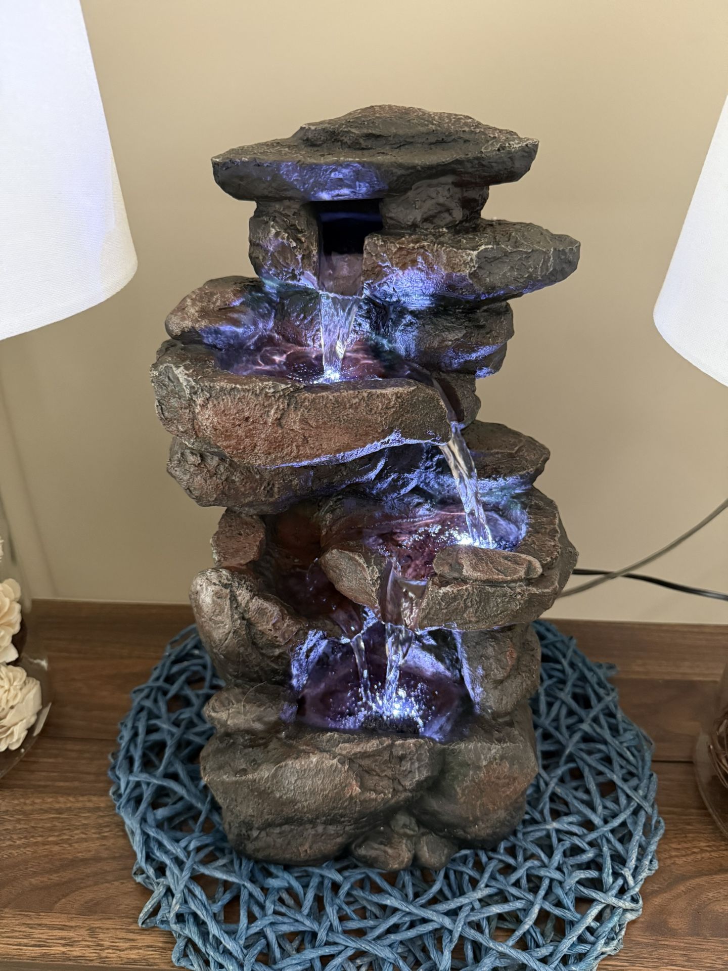 5-Tier Rock tabletop water fountain