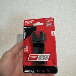 Milwaukee 1-3/8 in. Carbide Universal Fit Extreme Metal Cutting Multi-Tool Oscillating Blade (5-Pack)