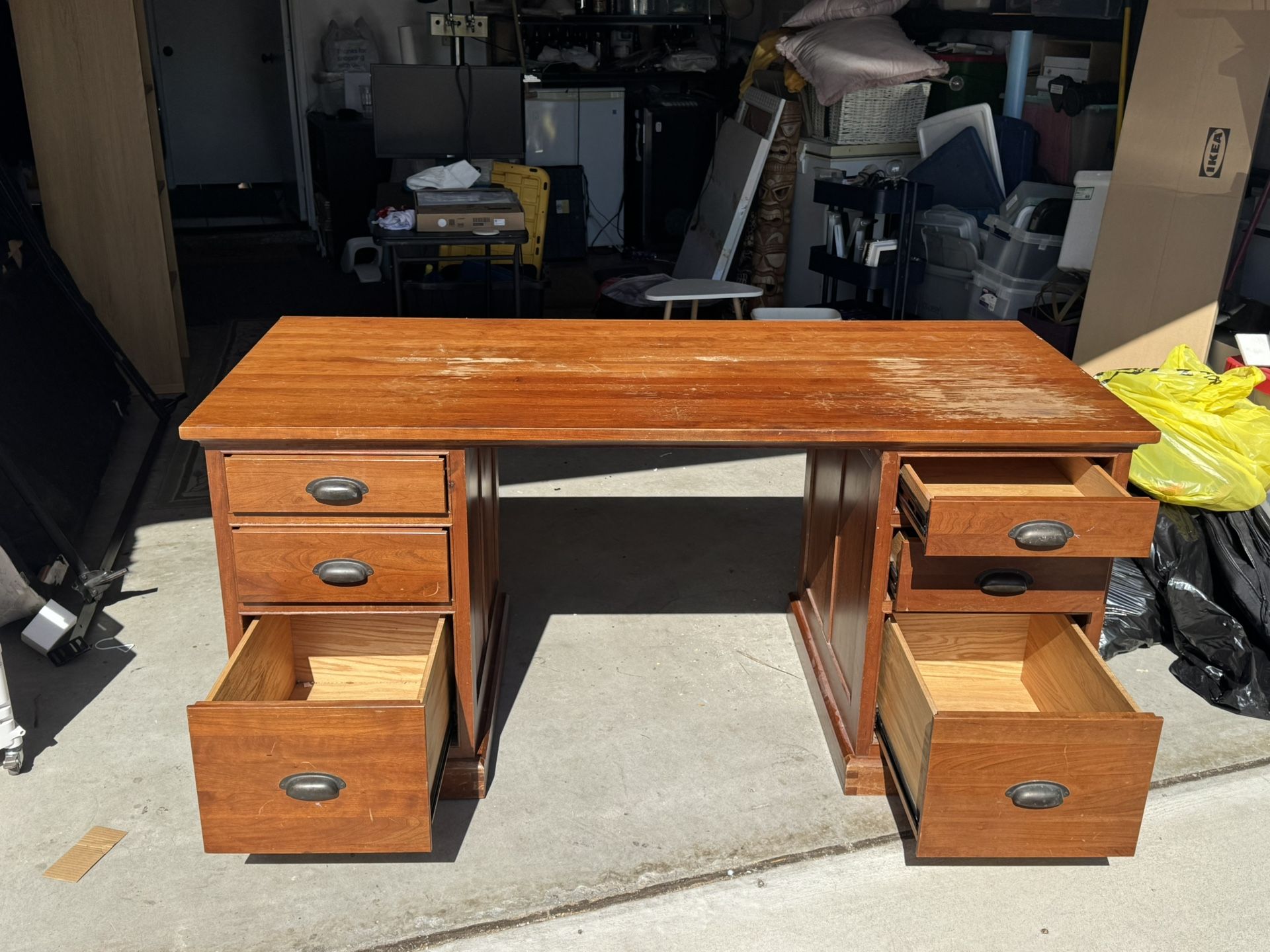 Executive Desk, Solid Wood, Restoration Hardware 
