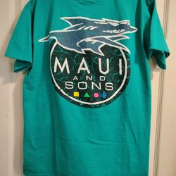 Vintage 90s Single Stitch Maui And Sons T Shirt Size Large