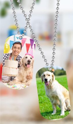 Double Sided Custom Dog Tag Necklace 