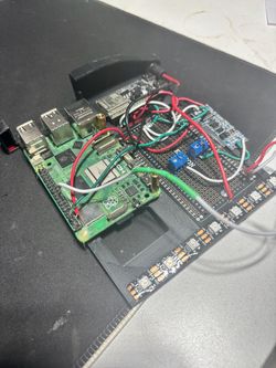 Raspberry Pi5 4gb with esp32 and neopixels
