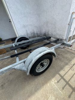 I have a excellent condition, galvanized, single PWC or motorcycle trailer