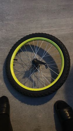 Rear bike tire and rim 20 inch