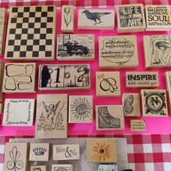 Wooden Rubber Stamps