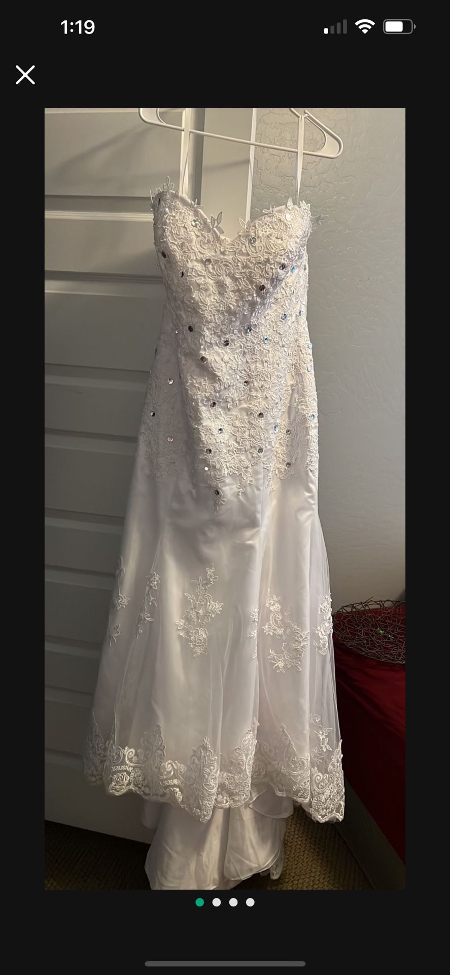 Wedding Dress, Beautiful! Like New!! Size 14-16