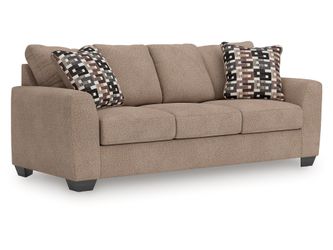 Triston-Peaks Suede Sofa