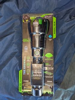 Kodiak Krown 20,000 Lumen Tactical Flashlight New, Sealed (K-20KCROWN-6) – Rechargeable Power Bank