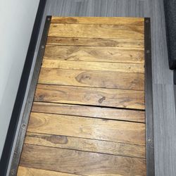 Vintage Industrial Railroad Salvage Cart Coffee Patio Table.