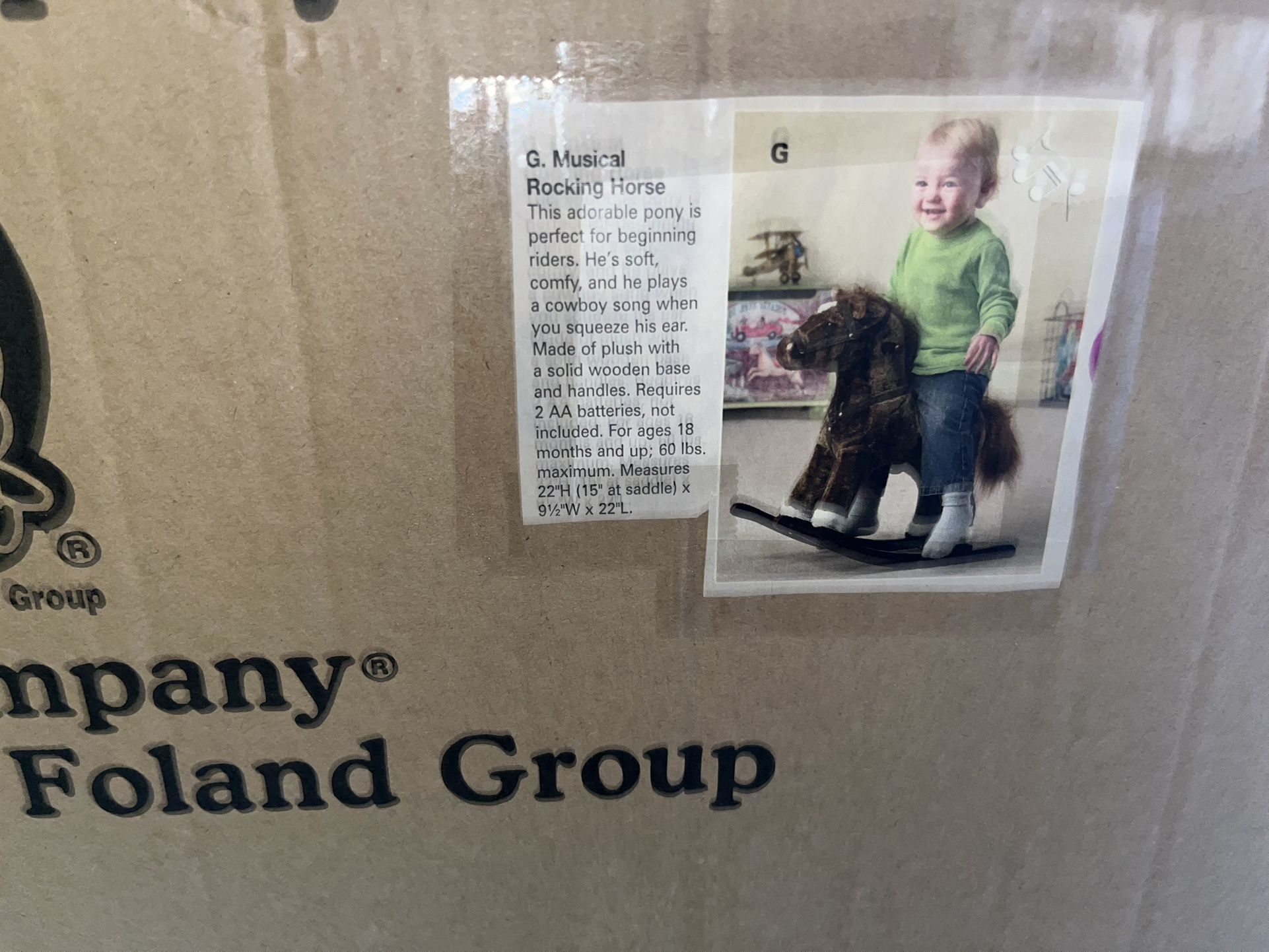 Brand New Charm Company Rocking Horse
