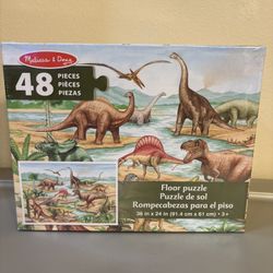 Melissa & Doug 48 Piece Dinosaur Floor Puzzle 36” X 24”