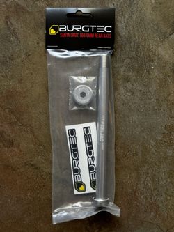 Burgtec Santa Cruz Rear Thru Axle 168.5mm Rhodium Silver