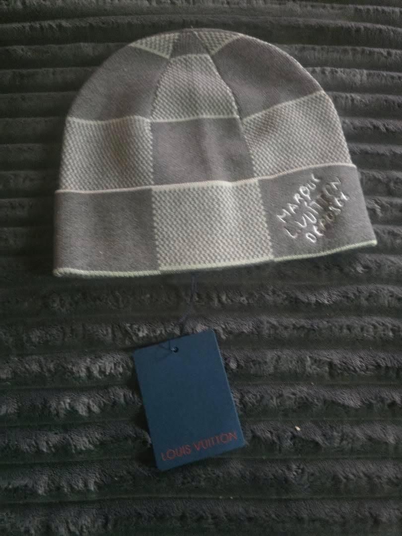 Grey beanie hat