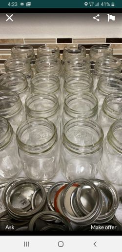 84 Mason jars pint size new with lids