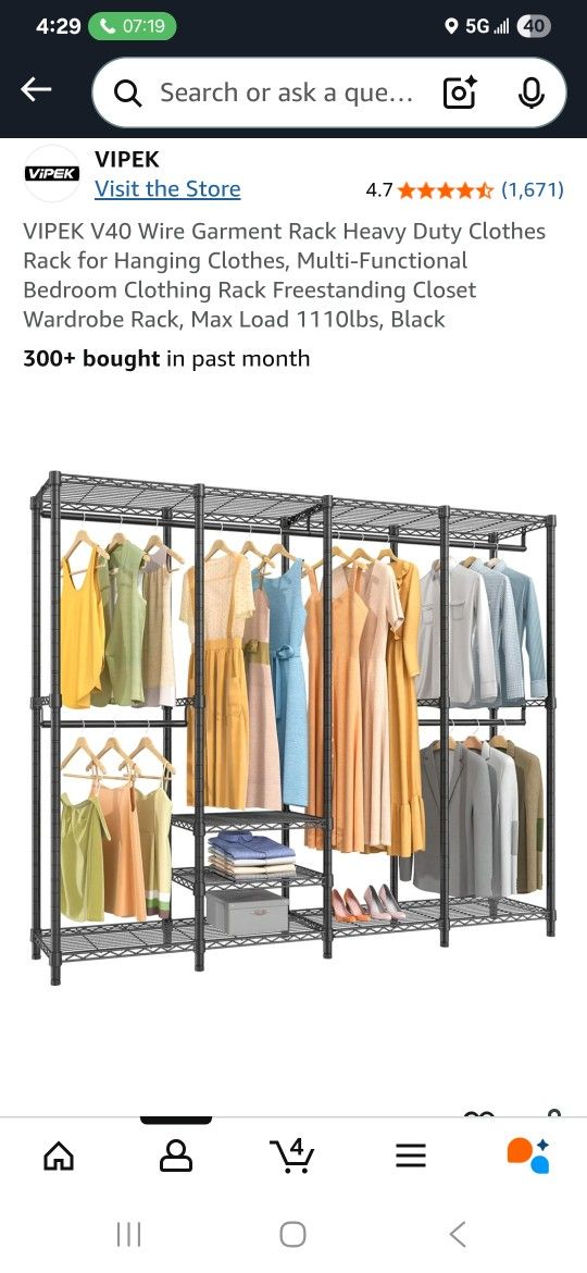 Black Clothing Rack