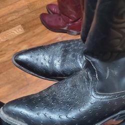 $50 New BLACK BOOTS, Size 12