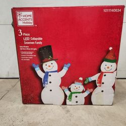 Snowman Family Christmas Outdoor Decorations 