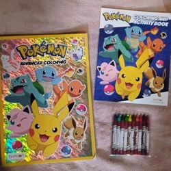 Pokemon Coloring Books And Crayons 