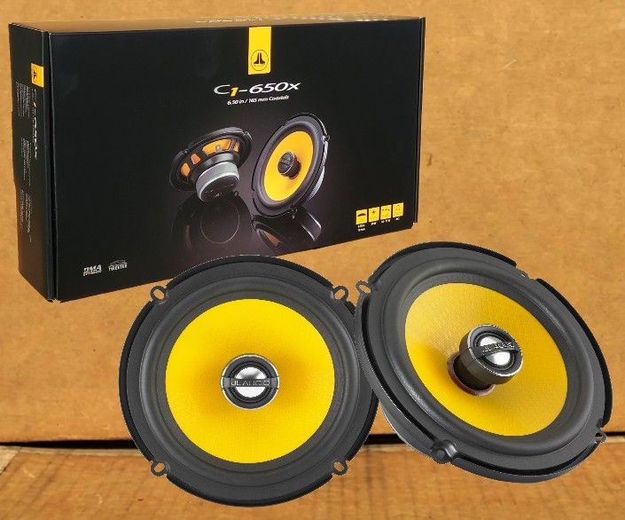 JL Audio Car Speakers Set Evolution C1 Series 6.5" 2-Way Coaxial Speaker System 225 Watts C1-650X 🚨 Payment Options Available 🚨 No Credit Needed 🚨