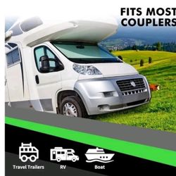 TopSojourn Trailer Hitch Locks for 2" and 1-7/8" Couplers, Heavy-Duty Trailer