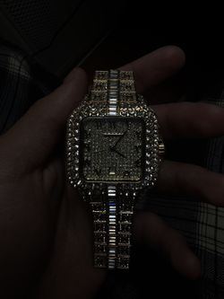 Cartier Style Moissanite Watch – Iced Out – Great Shine 💎