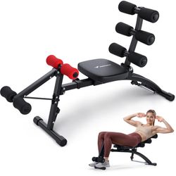 Ab Machine, Stomach Workout Equipment, Abdominal Workout Bench 