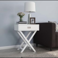 White Nightstand / Side Table 