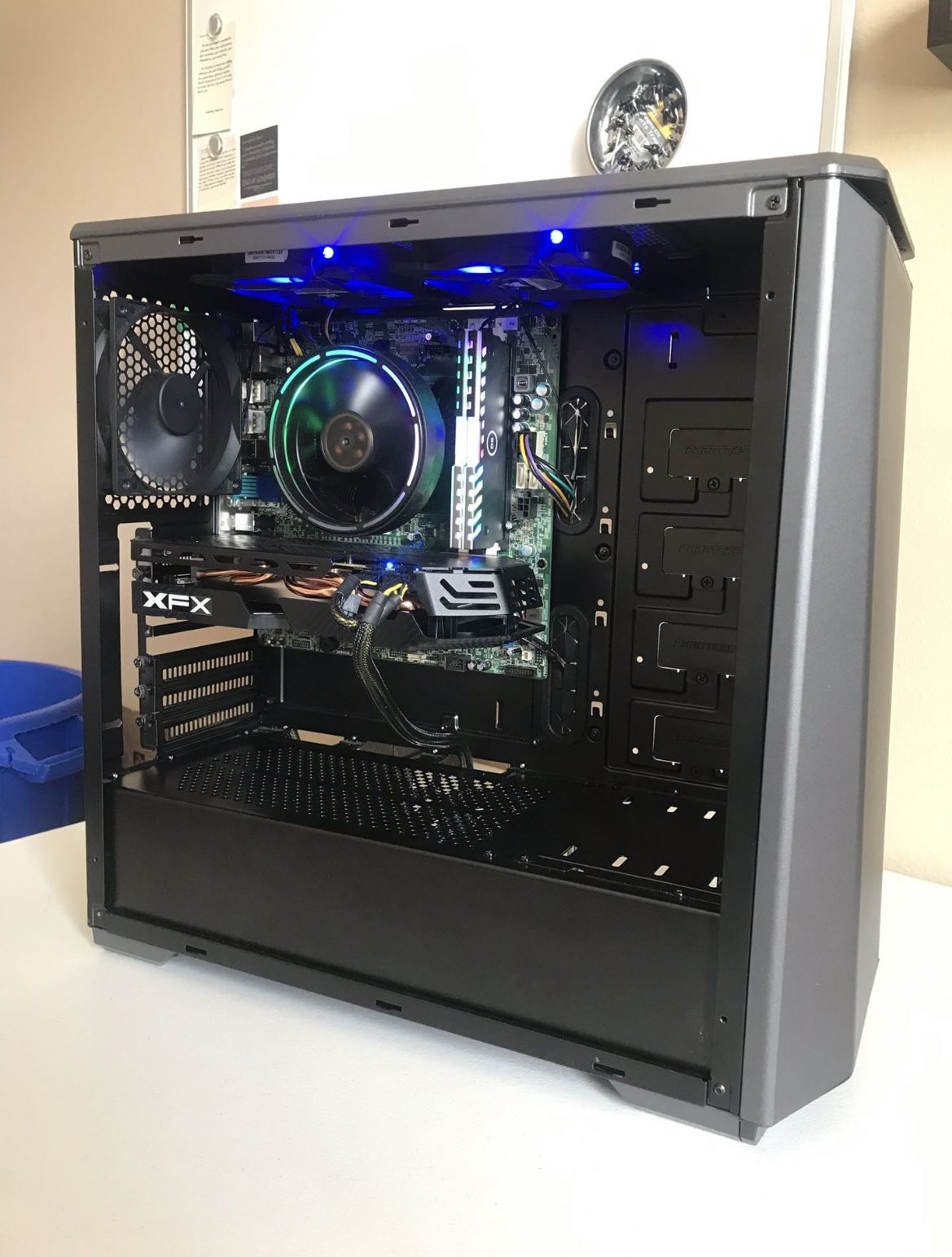 ‘P90’ CUSTOM PHANTEKS Gaming PC - Intel Core i5, RX 590, 16GB RAM, 120GB SSD + 4TB HDD