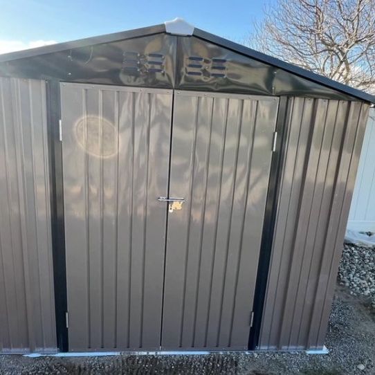 New 6x8Metal storage Shed Yard lawn Garden Tools 6x8 Storage We Can Deliver With Fees Assemble Required 