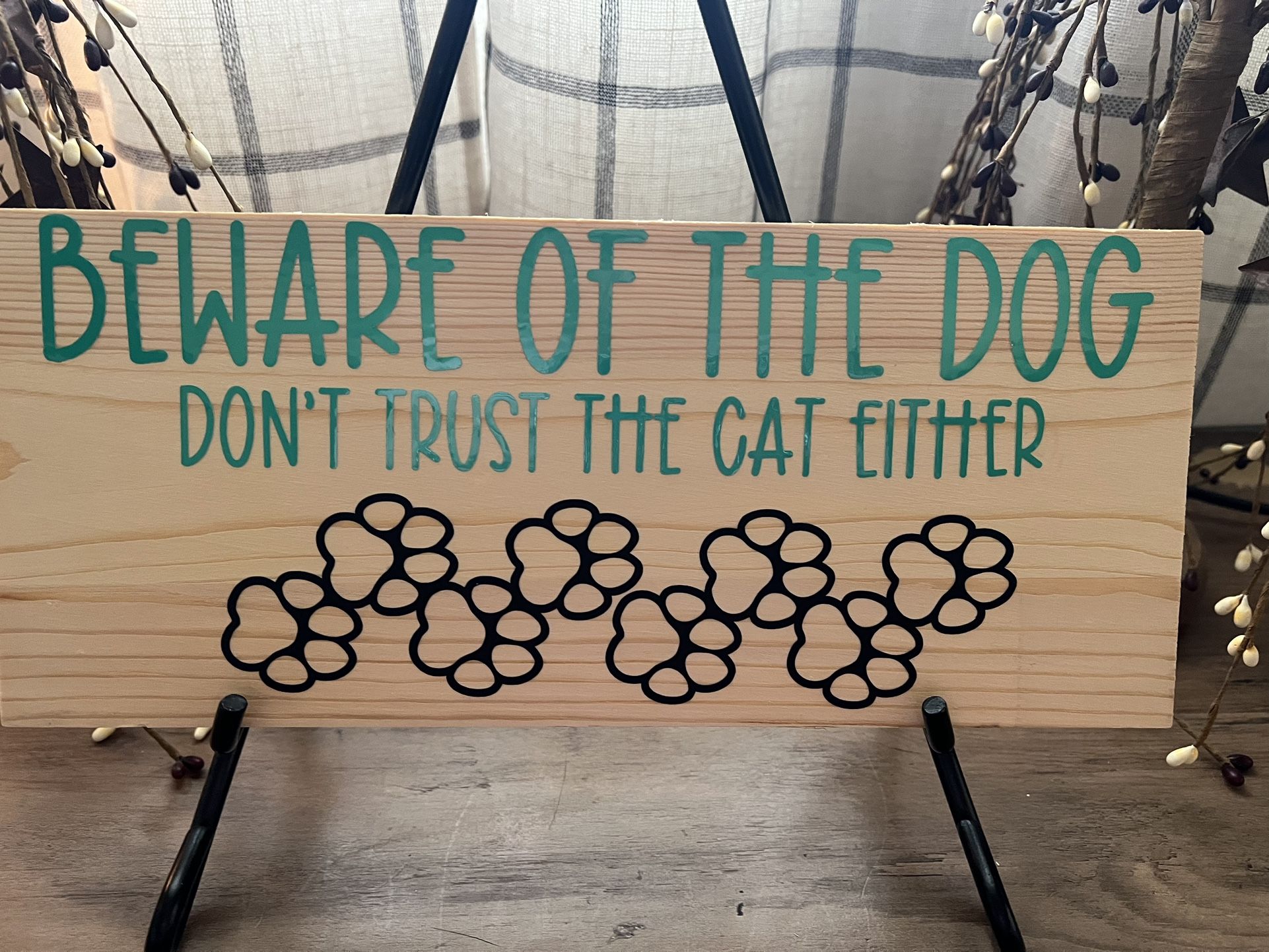 Funny Beware Of Dog Sign.