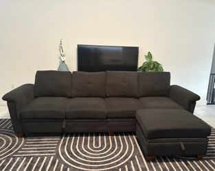 Dark Sectional sofa !!! Great condition