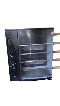 Arke AGR-05 Gas Rotisserie Grill – 5 Skewers – Black