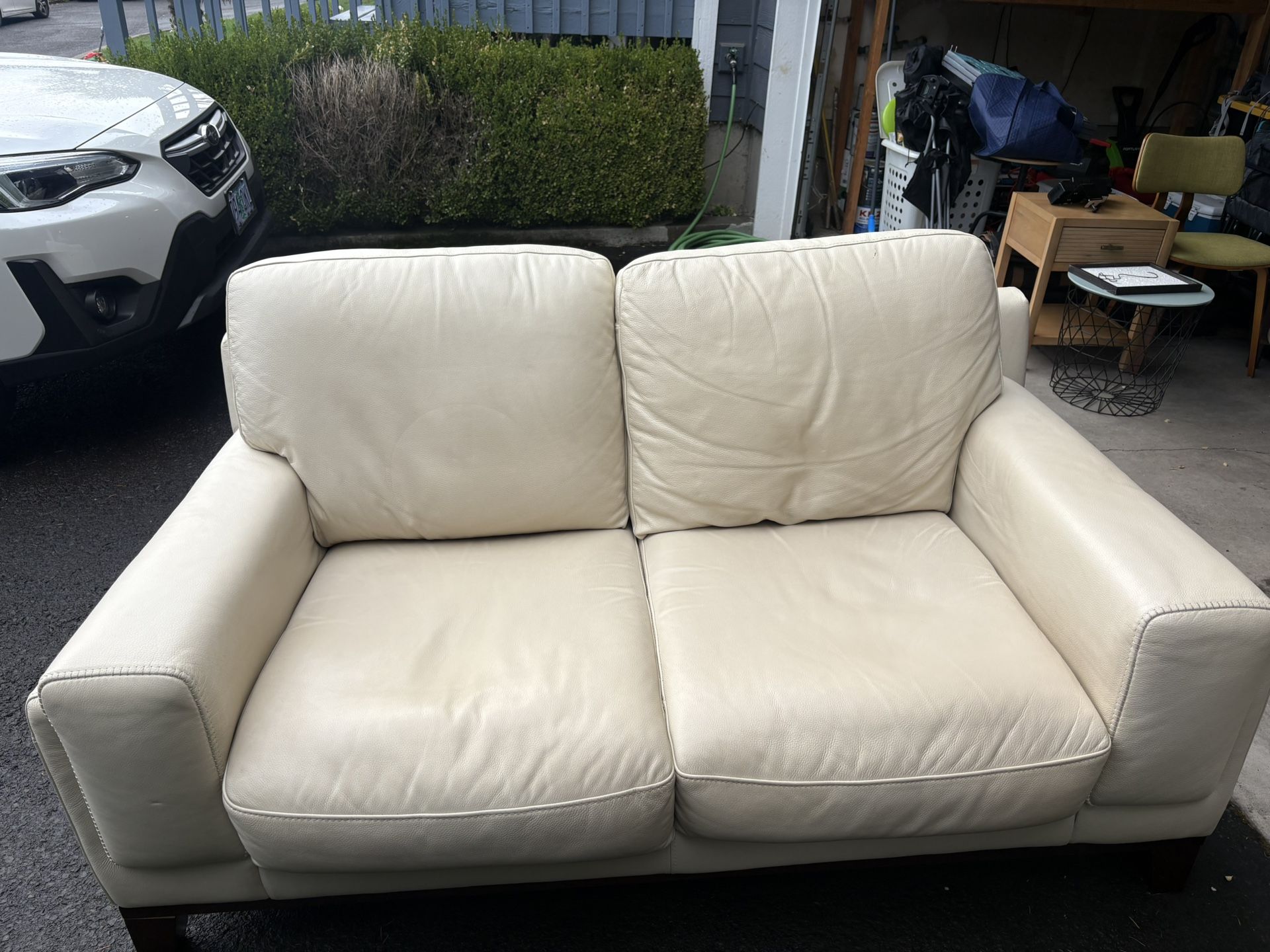 Leather couch 
