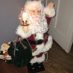 Santa Moving Figure Light And Music