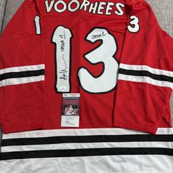 Ari Lehman Signed Autograph Custom Friday The 13th Hockey Jersey - JSA Coa