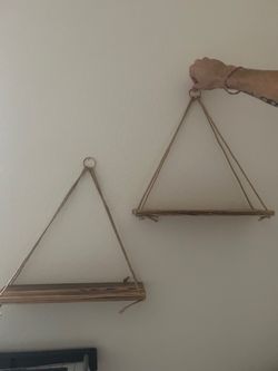 Floating Shelves (wood and plastic)