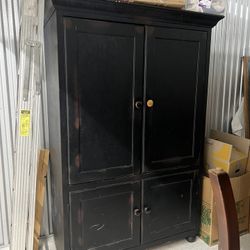 Black Armoire/pantry 