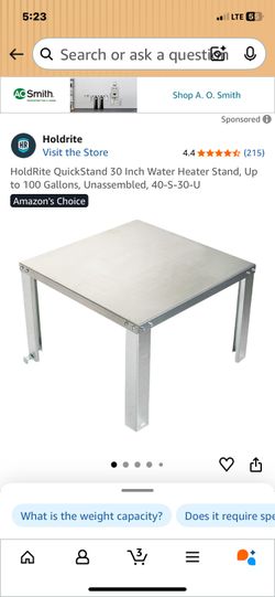 QuickStand 30 Inch Water Heater Stand