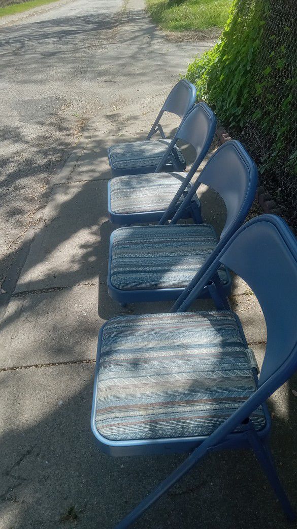 Folding Chairs With Soft Seats.